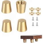 plateau bijoux marron doré bois brillant moderne minimaliste pieds métalliques dorés fixations incluses