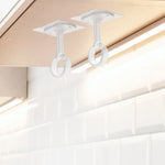 anneaux rideau transparents moderne auto adhésifs sans perçage brackets supports chambre salle bain