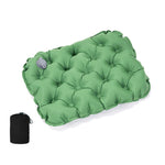 coussin gonflable tufté imperméable mousse pu polyester coton moderne sac rangement vert gris noir