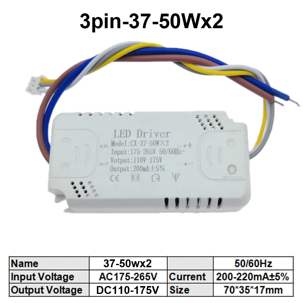 pilote led 24v 200ma 220ma 2pin 3pin 25w 40w 37w 60w 8w éclairage moderne
