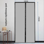 rideau anti moustiques gris clair moderne 100x210cm fermeture auto agrippante boucles