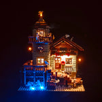 réduit building tour magasin éclairage led figurines oiseaux panneau indicateur éléments décoratifs