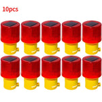 lampe signalisation solaire rouge jaune rayures verticales moderne utilitaire 24v fluxlumineuxcertifieece