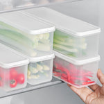boîtes conservation légumes transparentes moderne poignées réfrigérateur organisation alimentaire PVC pratiques