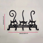 porte clés mural animaux silhouettes moderne vis fixés noir décors rubansiaux clés