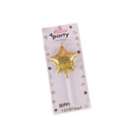 bougies chiffres or étoiles blanches anniversaire baby shower saint valentin festive modernes piquées fixations