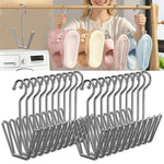 porte souliers argenté moderne réutilisable tringle fixe cintre chaussures séchoir gain place organiser déshumidifier