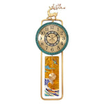 horloge murale moderne or noir figurine cerf abstraite décoration chambre salon