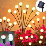 guirlande lumineuse solaire led multicolore moderne blanc boules sphériques facile installationextérieur