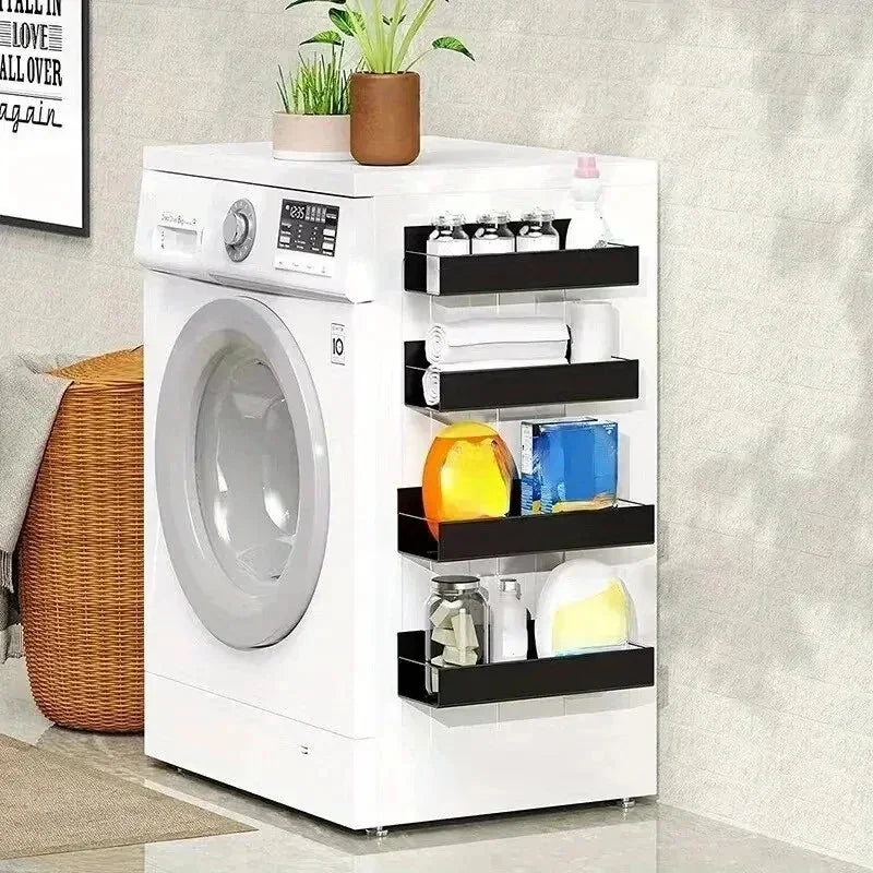 étagère murale aimantée noire réutilisable moderne petite taille grande ABS