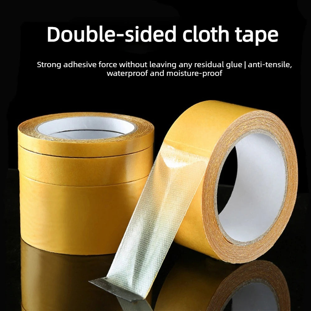 ruban adhésif double face jaune tissu moderne 5m 10m 2cm 3cm 5cm fixations fiables