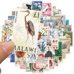 tasses blancs illustrées timbres classiques 50 pièces collection vintage étanche autonomes