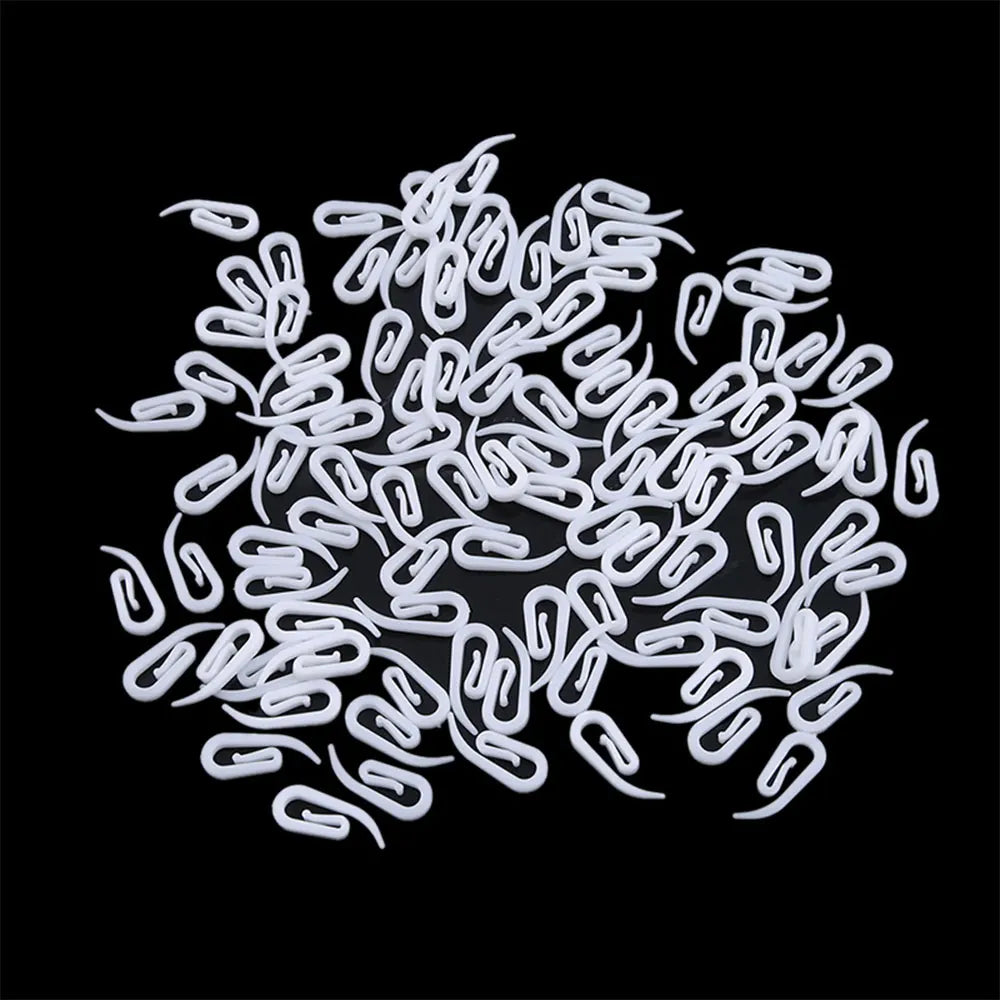 crochets rideau douche plastique blanc translucide moderne adhésifs 100 pièces minimalistes accessoires fenêtre