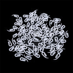 crochets rideau douche plastique blanc translucide moderne adhésifs 100 pièces minimalistes accessoires fenêtre