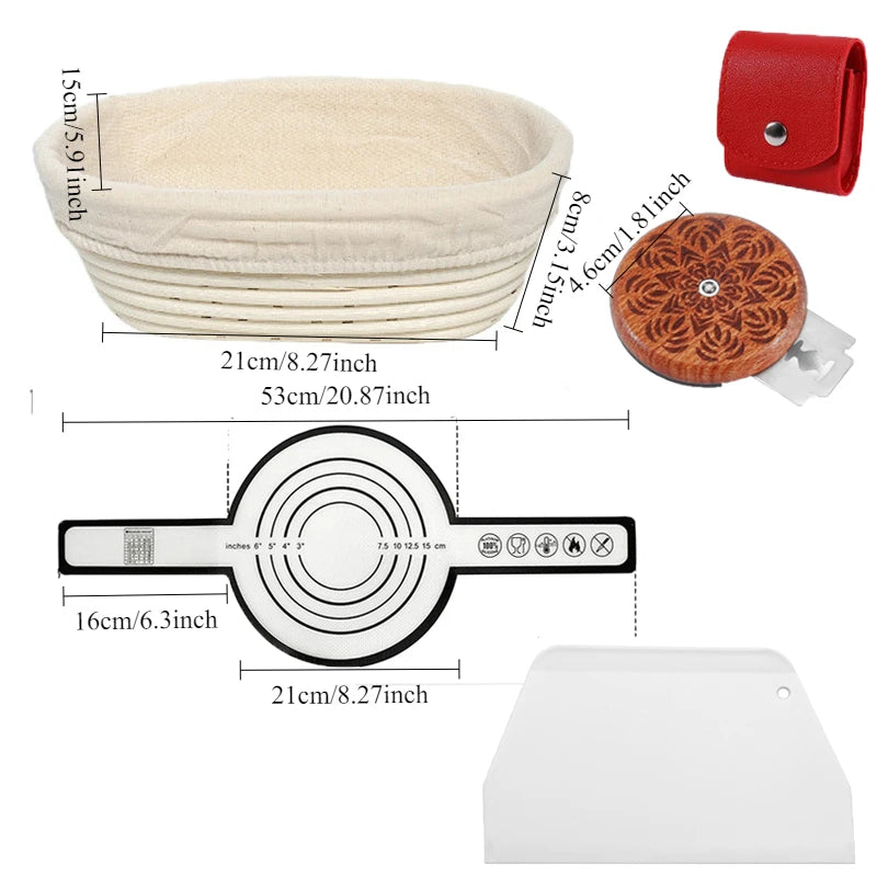 paniers pain rustique rayures horizontales beige clair fermentation pâte levée rotin naturel cuisson artisanale