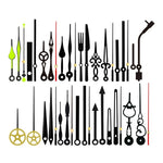 aiguilles montre réparations horlogerie classique or noir élégantes différentes formes motifs décoratifs fixations mouvement