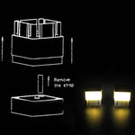 lampe solaire led noir blanche adhésive patio jardin décoration paysagère moderne minimaliste