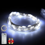 guirlande lumineuse led filament blanc doré moderne autoalimentée imperméable décoration festive mariage