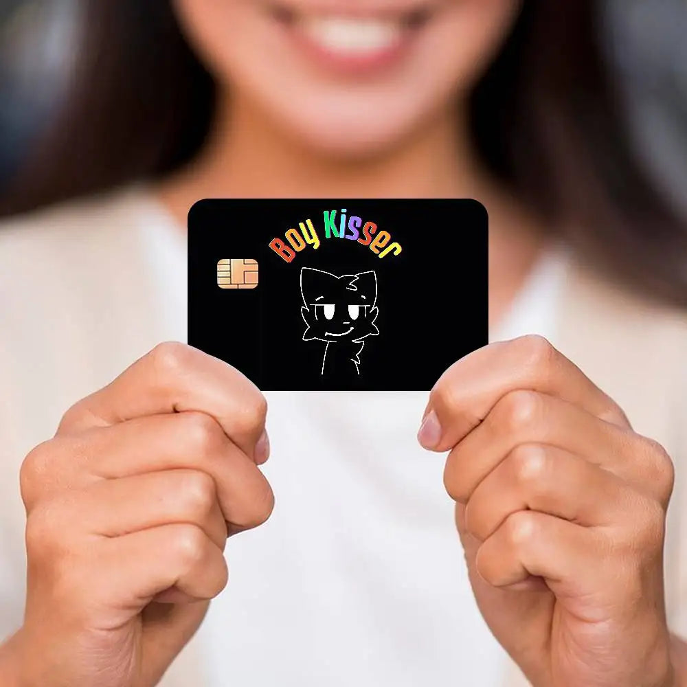 autocollants carte credit dessin animé chats moderne graphique