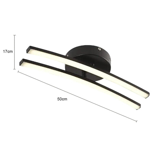 plafonnier led moderne rectangulaire blanc or lampe salon cuisine chambre