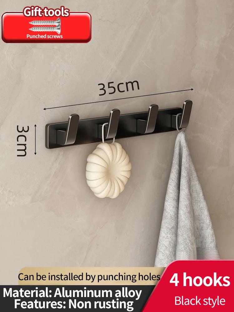 porte sacs mural gris métallisé moderne minimaliste crochets vis fixation