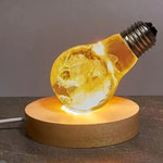 lampe table moderne bois naturel câble blanc led 6000k 3000k interrupteur usb rechargeable contemporain