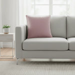 housse coussin velours moderne couleur jaune rose gris orange vert polyester coton lit 60cm
