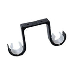supports rideau noirs blancs clips fixation modernes fenêtres decoration intérieure aluminium durables