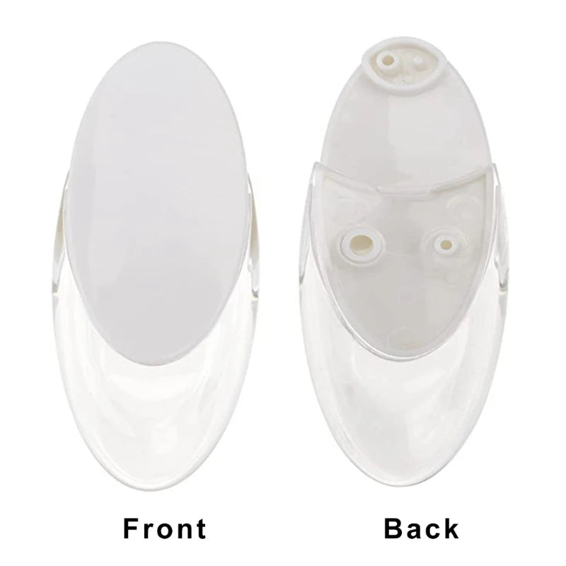 clips fenetre moderne transparent blanc adhésif set pieces ovale