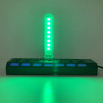 lampe led veilleuse usb alimentée 5v blanc rouge vert bleu violet moderne minimaliste adhésif
