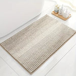 tapis texturé chenille crème taupe tapisserie bohème naturelle dimension 90x60 80x50 minimaliste