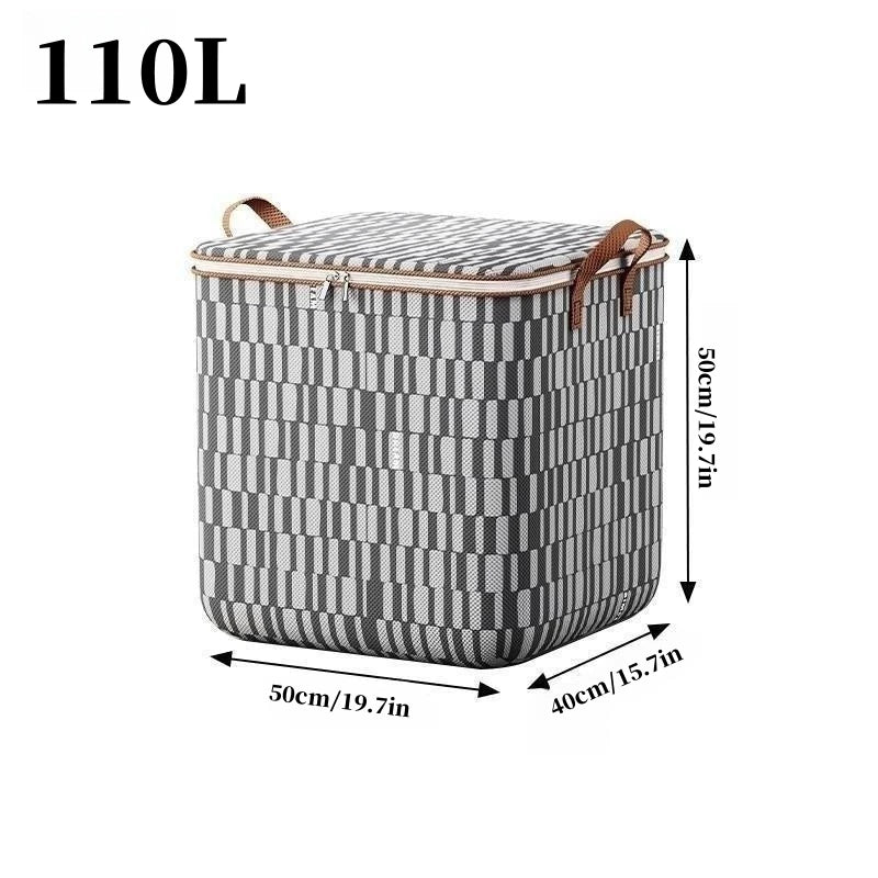 boîtes rangement réutilisables pliables carreaux gris blancs modernes poignées cuir coussin protection 120kg capacité