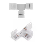 connecteur forme ruban led blanc pin 10 12mm ws2812 rgb