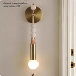 lampe murale moderne élégante bronze marbre finition métallique blanc gris noir