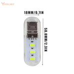 lampe led rechargeable usb transparente moderne leds veilleuse camping portable compact