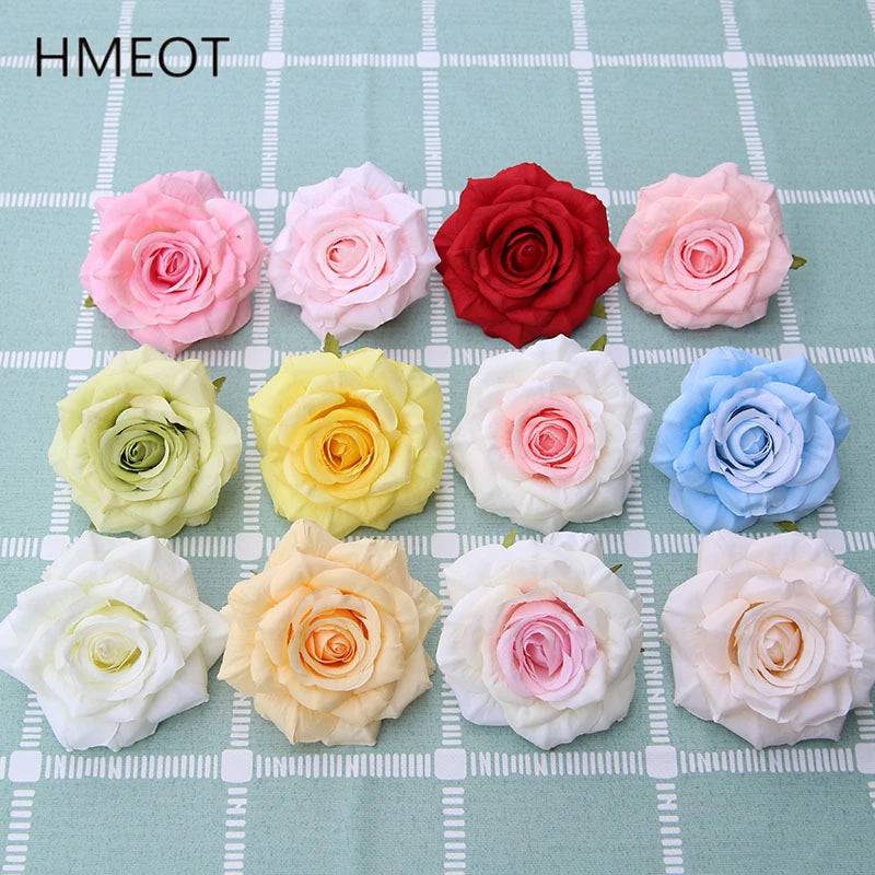 décoration intérieure fleurs artificielles roses soie réaliste blanc rose jaune valentin mariage anniversaire
