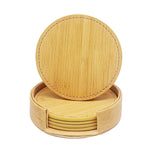 Ce jeu de sous-verres ronds en bambou apporte une touche élégante et naturelle à votre décoration intérieure.