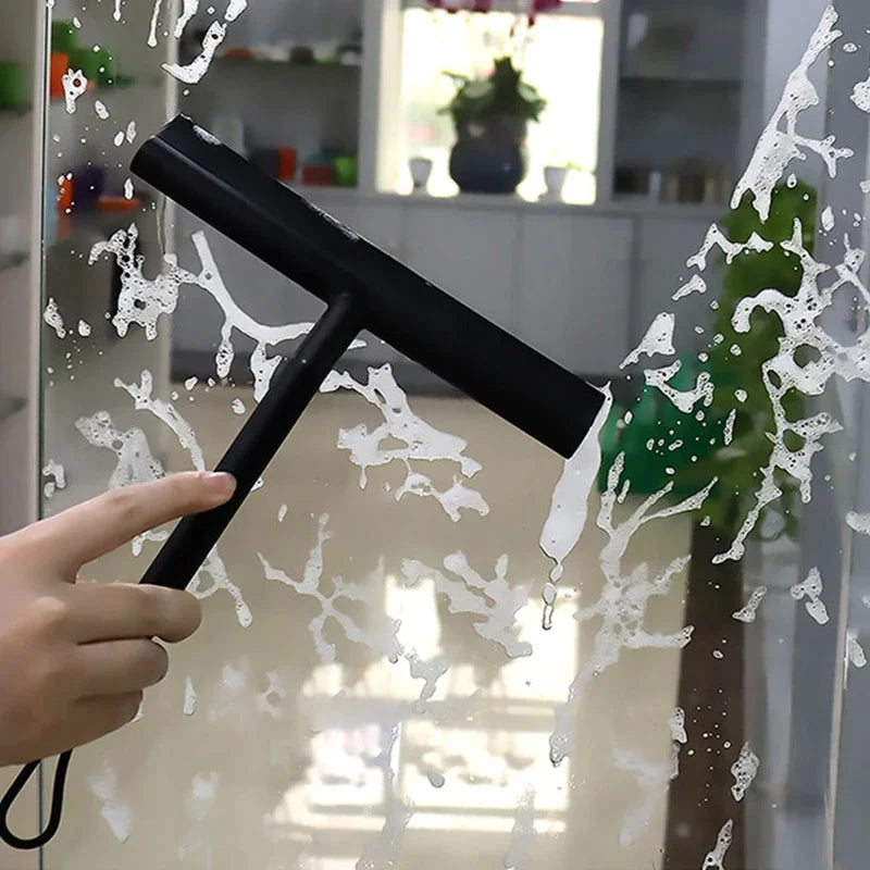 brosse vitre moderne noire poignée adhésive nettoyer fenêtres miroirs