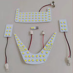plaque led blanc carrés lumineux moderne clips câbles intérieur voiture 12v lumière chambre