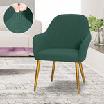 fauteuil moderne marron clair tissu élastique motifs géométriques simple accueil chaise banquet lavable