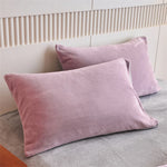 taies d'oreiller velours polyester bleu marine zip doré contemporain maison simple