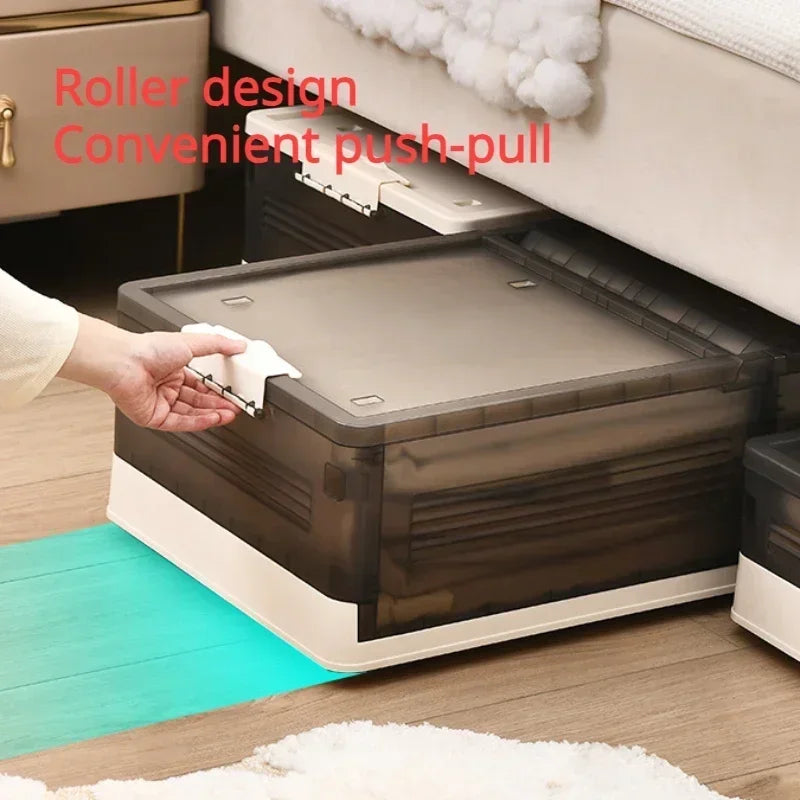 Rangement sous lit pliable pour économiser de l'espace