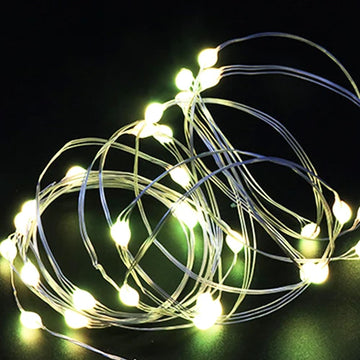 guirlande lumineuse led fil cuivre décoration noël mariage anniversaire fête intérieur extérieur blanc chaud