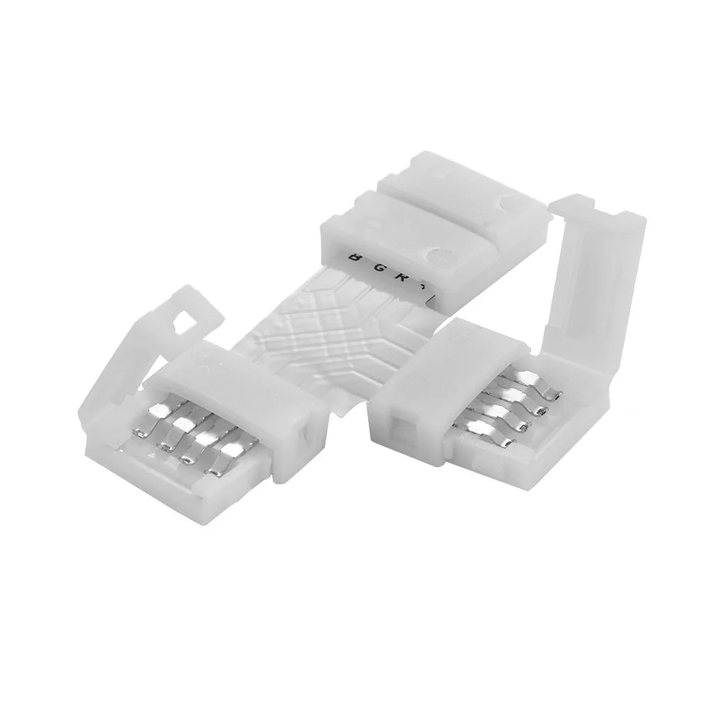 connecteurs led angle 90 degrés blanc pin rgb 12v clips instructions guide