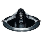 autocollants muraux effrayants visage noir blanc adhésifs graphiques décoration fantôme sorcière fêtes