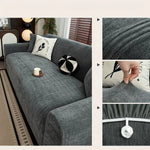 housse canapé marron clair texture lin moderne elastiques machine wash seater sofa cover