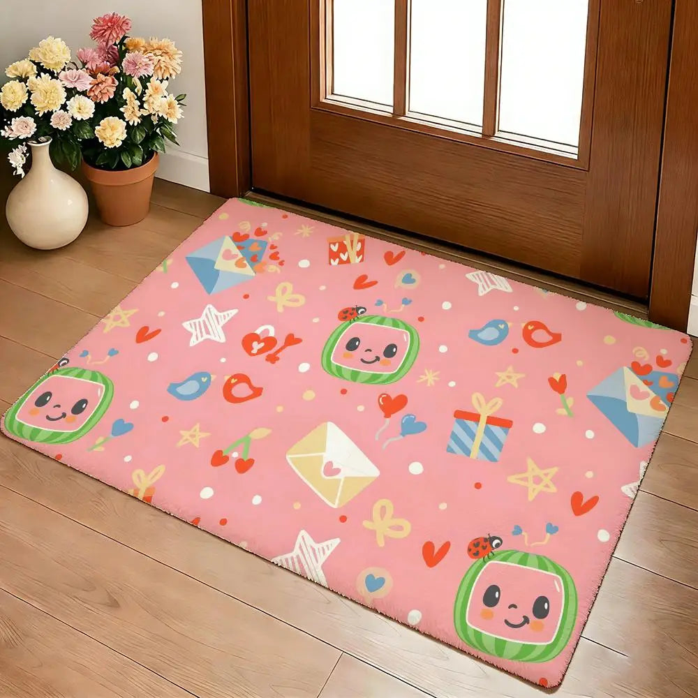 tapis sol enfant motif personnages animés multicolore doux épais chambre salon moderne