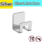 support rangement universel moderne adhésif argenté noir couteaux grattoir ciseaux brosse planche découpe couvercle