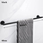 porte serviettes bain mural acier inoxydable noir mat moderne salle bain