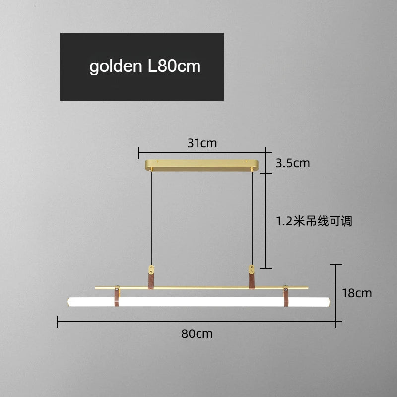 lampe suspendue moderne minimaliste noir cuivre blanc métal lisse 120cm 150cm 80cm